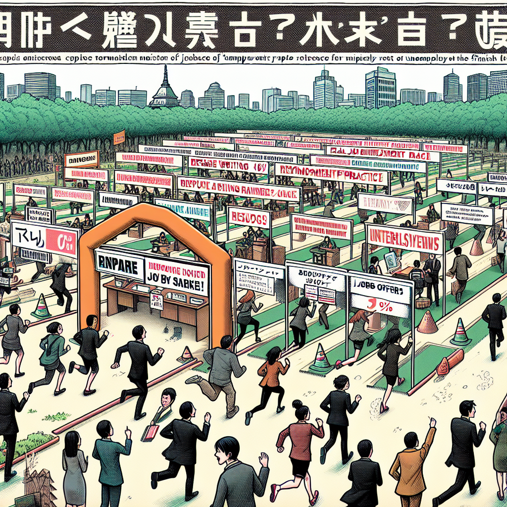 日本の失業率、全国で「仕事探しの大会」開催により一時的に0%に！