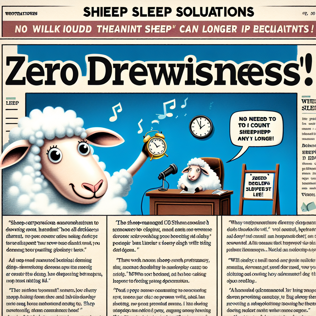 羊の会社が「眠気ゼロ宣言」を発表！