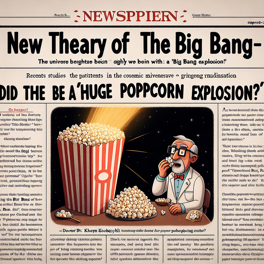 ビッグバンの新説！宇宙は「大きなポップコーン」から始まった？