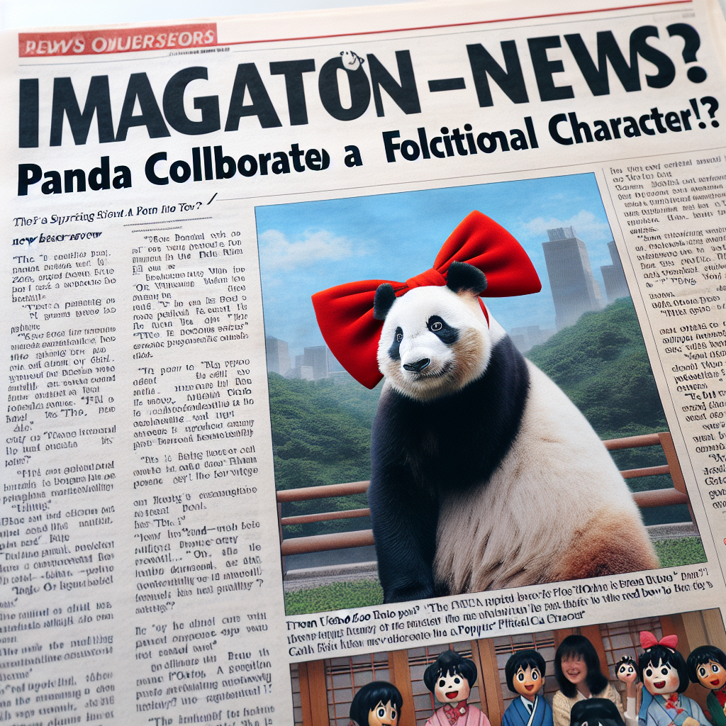 上野のパンダがサンリオキャラクターとコラボ！？