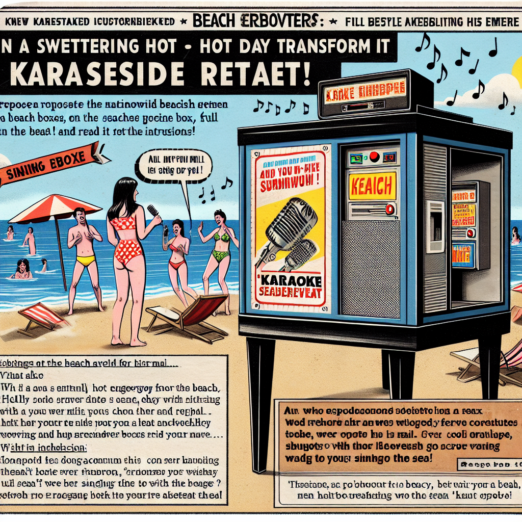 猛暑日、カラオケボックスが海水浴場に!? 封筒で招待状を送る新サービス開始